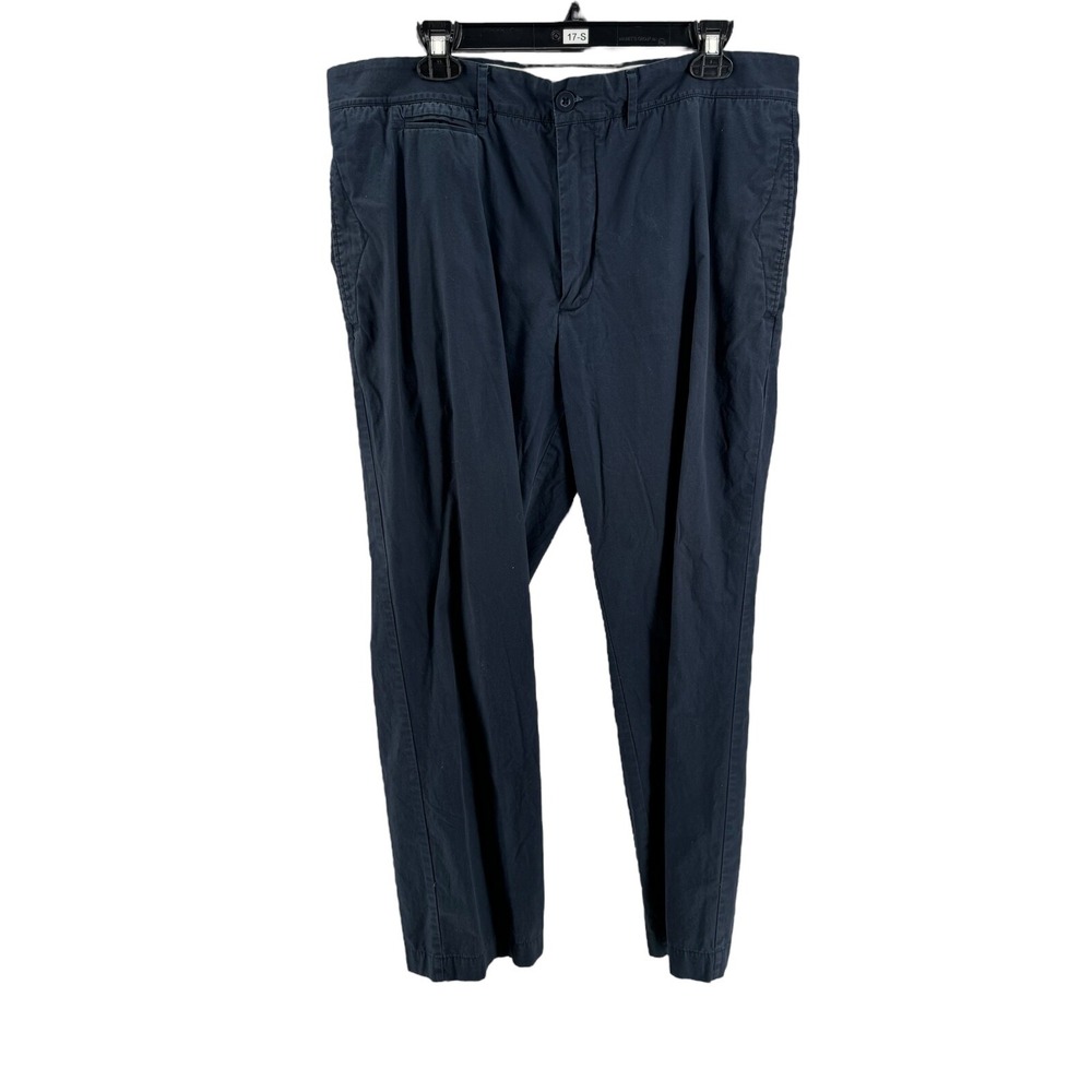 Grayers Men's Navy Blue 100% Cotton Casual Pants Size 38X32
